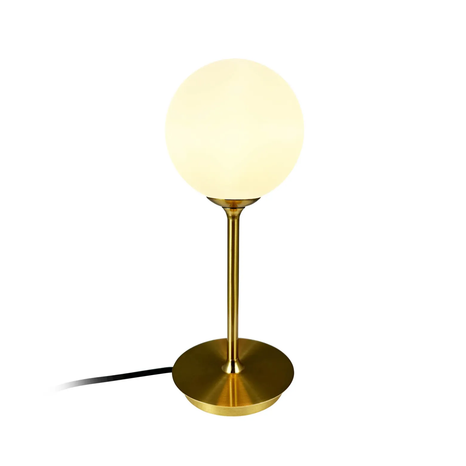 Dyberg Larsen pöytävalaisin Sia, opaali/messinkinvärinen, korkeus 12 cm