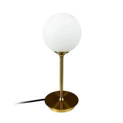 Dyberg Larsen pöytävalaisin Sia, opaali/messinkinvärinen, korkeus 12 cm