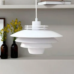 Dyberg Larsen riippuvalaisin Ejka mini, valkoinen, Ø 30 cm, metallia