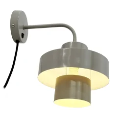 Dyberg Larsen seinävalaisin Stoke, harmaa, Ø 20 cm, metallia