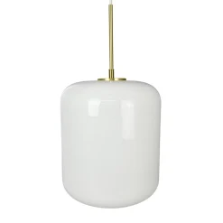 Dyberg Larsen Silvia-riippuvalo, Ø 25 cm, opaali/messinki, lasi