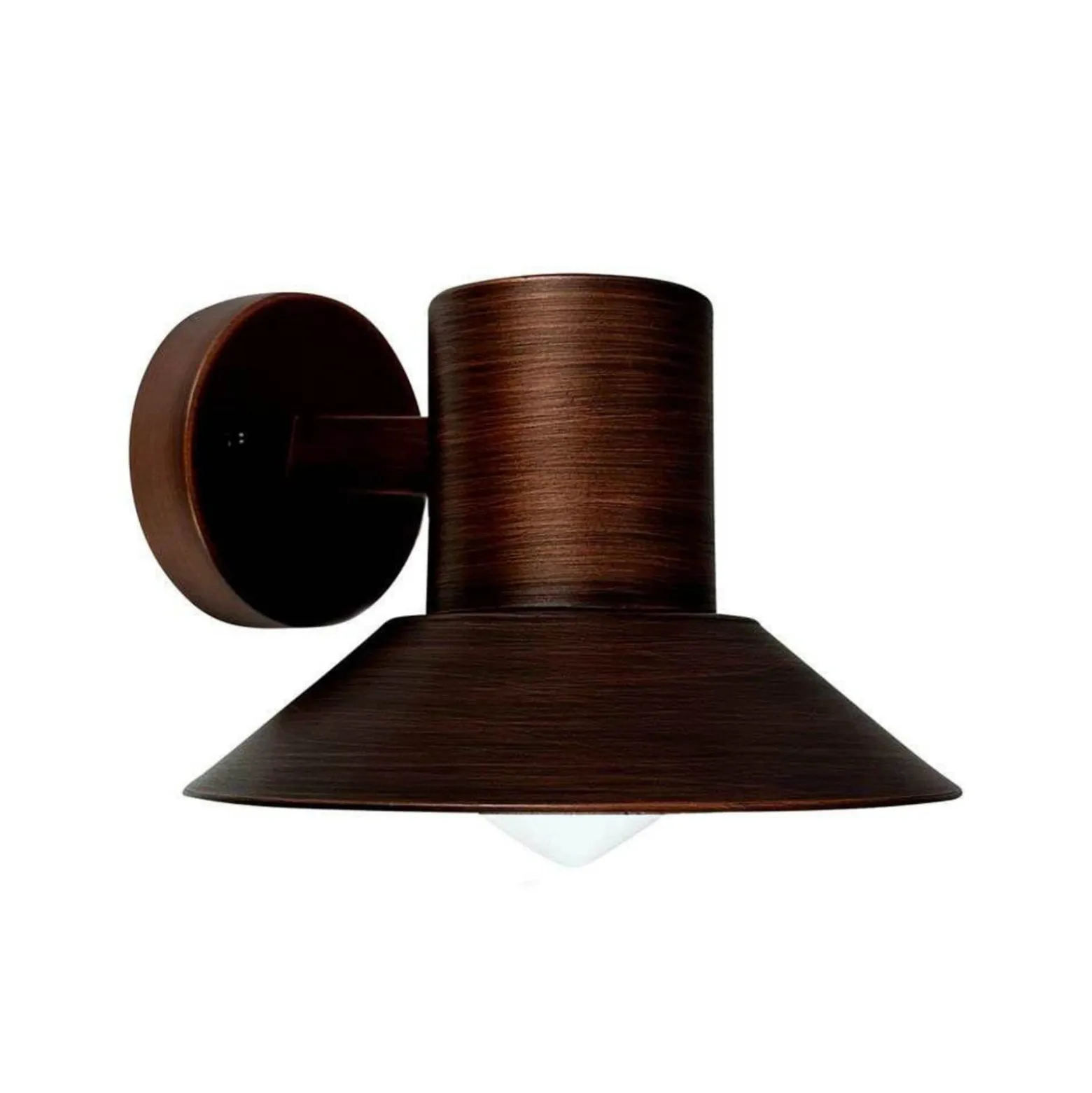 Dyberg Larsen Venice -ulkoseinälamppu, kuparivärinen, Ø 20 cm