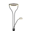 Ebro LED-kattovalaisin, jossa on LED-lukulamppu, himmennettävä
