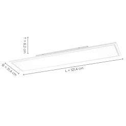 Edging-LED-paneeli, tunable white, 121x31 cm