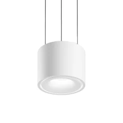 Egger DLS Clippo -riippuvalo, valkoinen/valkoinen, Ø10 cm, DALI, DTW, ylös/alas