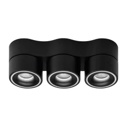 Egger DLS LED-kohdevalaisin, Clippo Trio, musta, himmennettävä
