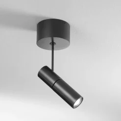 Egger DLS LED-kohdevalaisin Zooom XL, pinta-asennettava, 3000K, musta