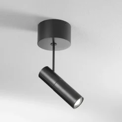 Egger DLS LED-kohdevalaisin Zooom XL, pinta-asennettava, 3000K, musta