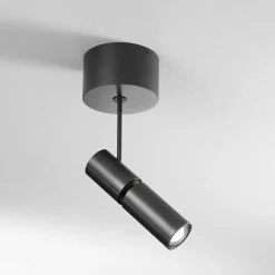 Egger DLS LED-kohdevalaisin Zooom XL, pinta-asennettava, 3000K, musta