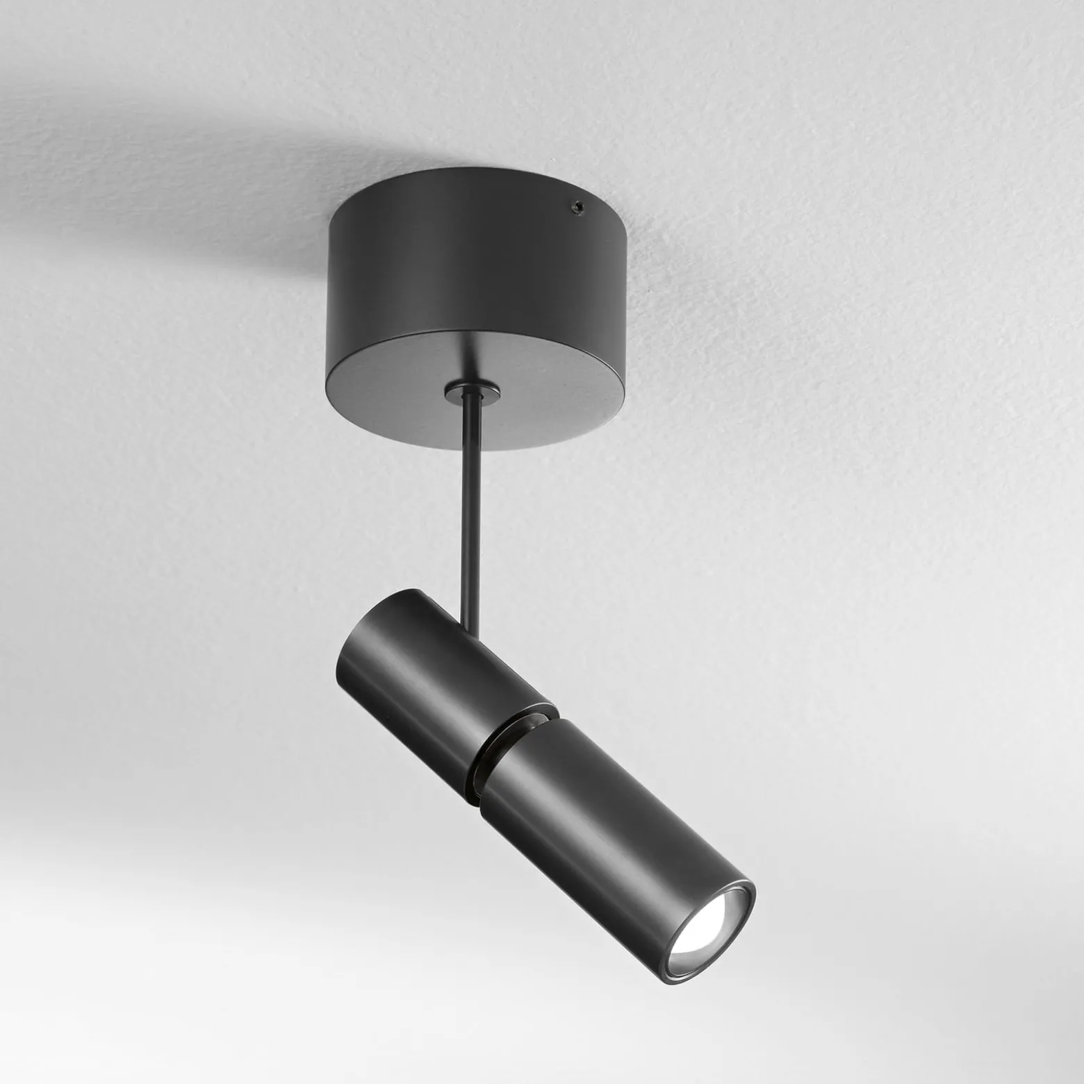 Egger DLS LED-kohdevalaisin Zooom XL, pinta-asennettava, 3000K, musta