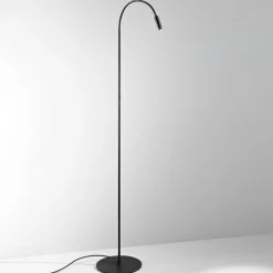 Egger DLS LED-lattiavalaisin Zooom, joustovarsi, musta