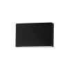Egger DLS LED ulkoseinävalaisin Flatbox musta 11x7 cm alumiini 11x7 cm