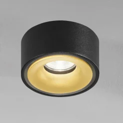 Egger DLS LED-valonheitin Clippo EP, musta-kultainen, 2700K