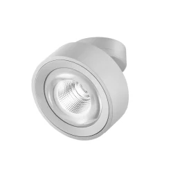 Egger DLS LED-valonheitin Clippo Optic, valkoinen/valkoinen, Ø 12 cm, DTW