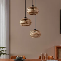 EGLO Amsfield 1 riippuvalaisin, kolmivaloinen, pyöreä
