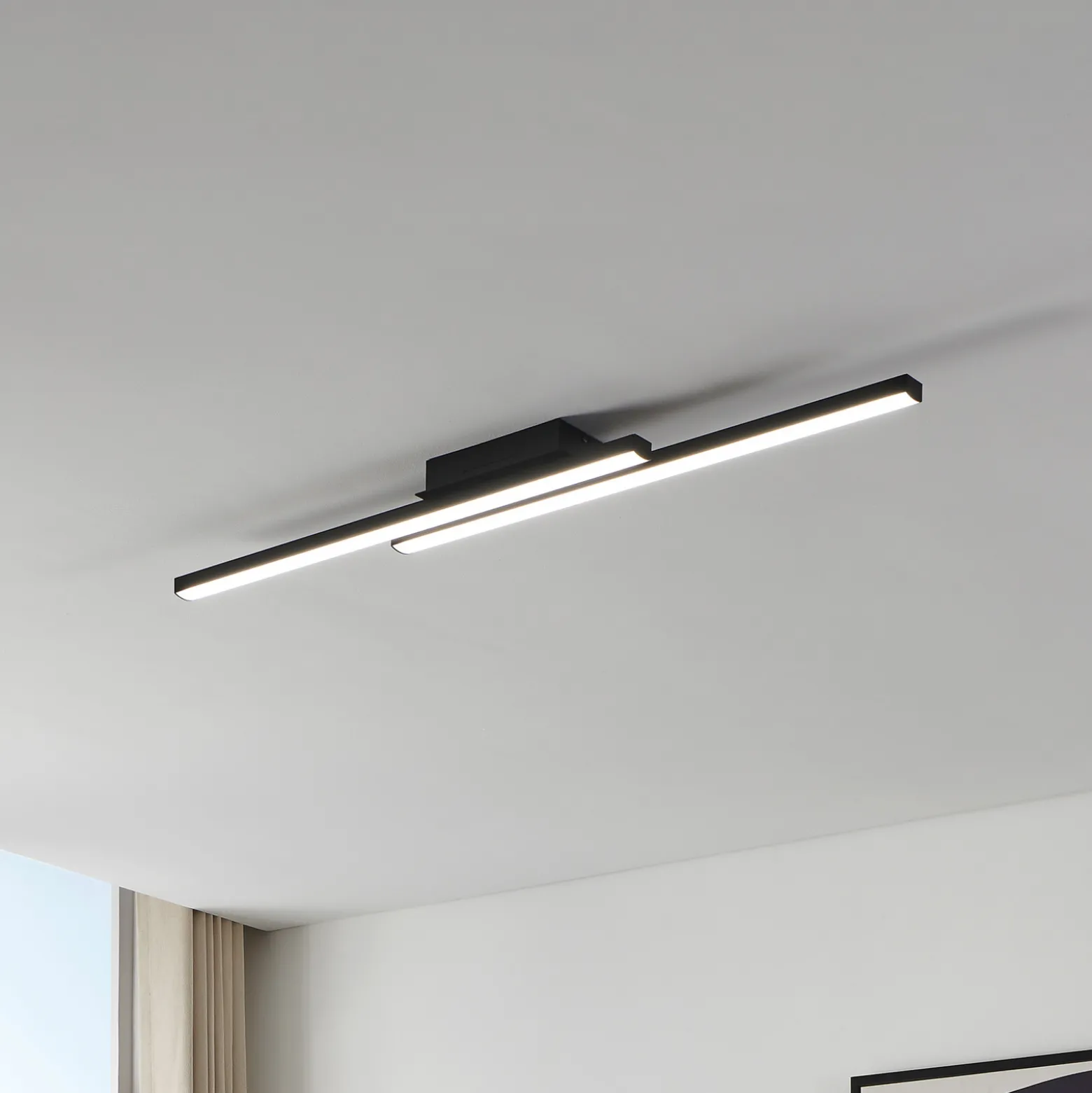 EGLO connect Fraioli-Z -LED-kattovalaisin musta