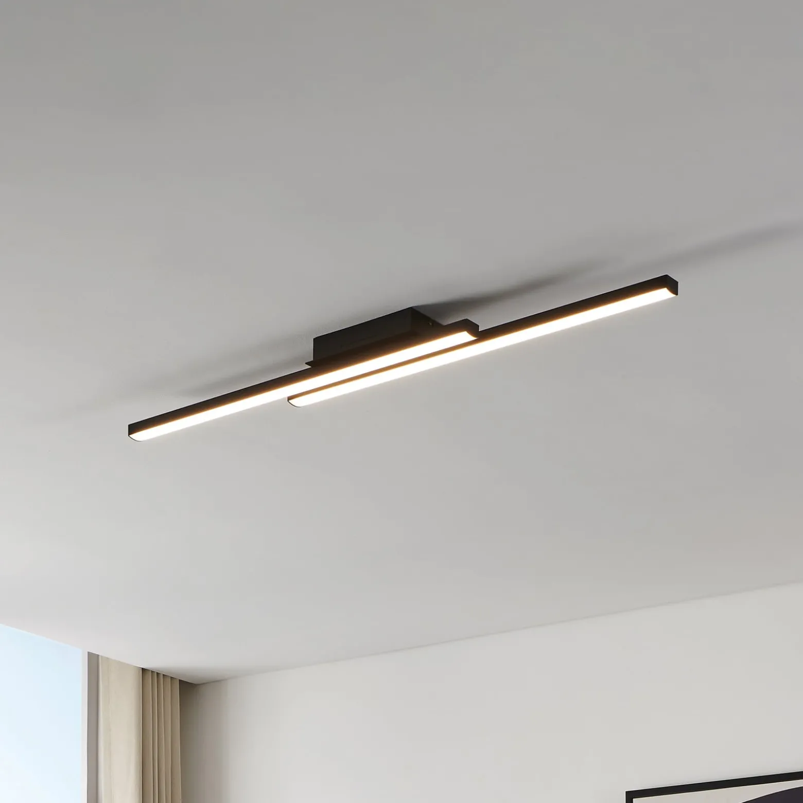 EGLO connect Fraioli-Z -LED-kattovalaisin musta