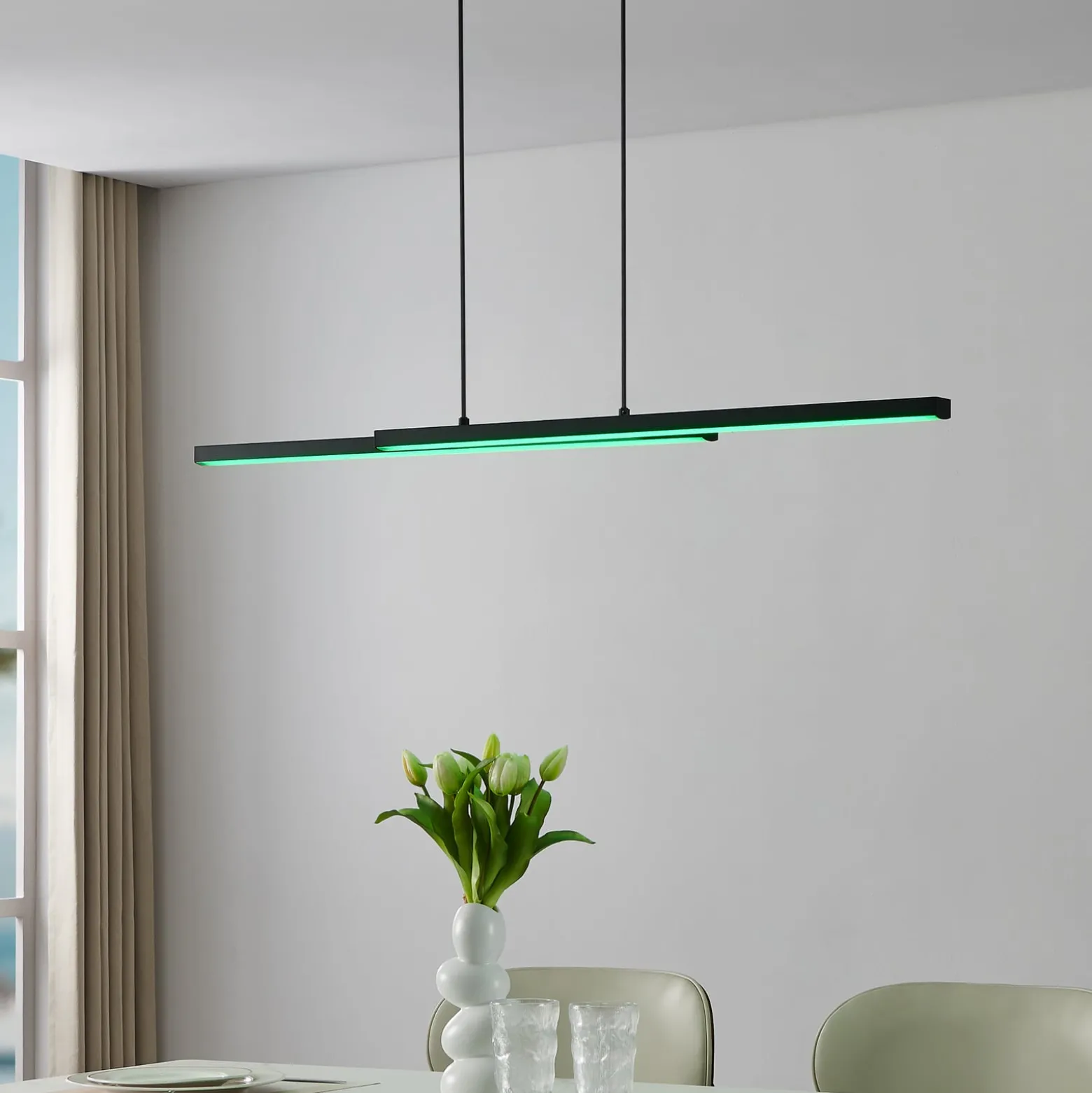 EGLO connect Fraioli-Z -LED-riippuvalaisin, musta