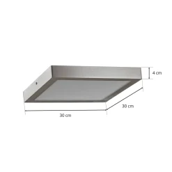 EGLO connect Fueva-C -kattovalo 30 cm nikkeli