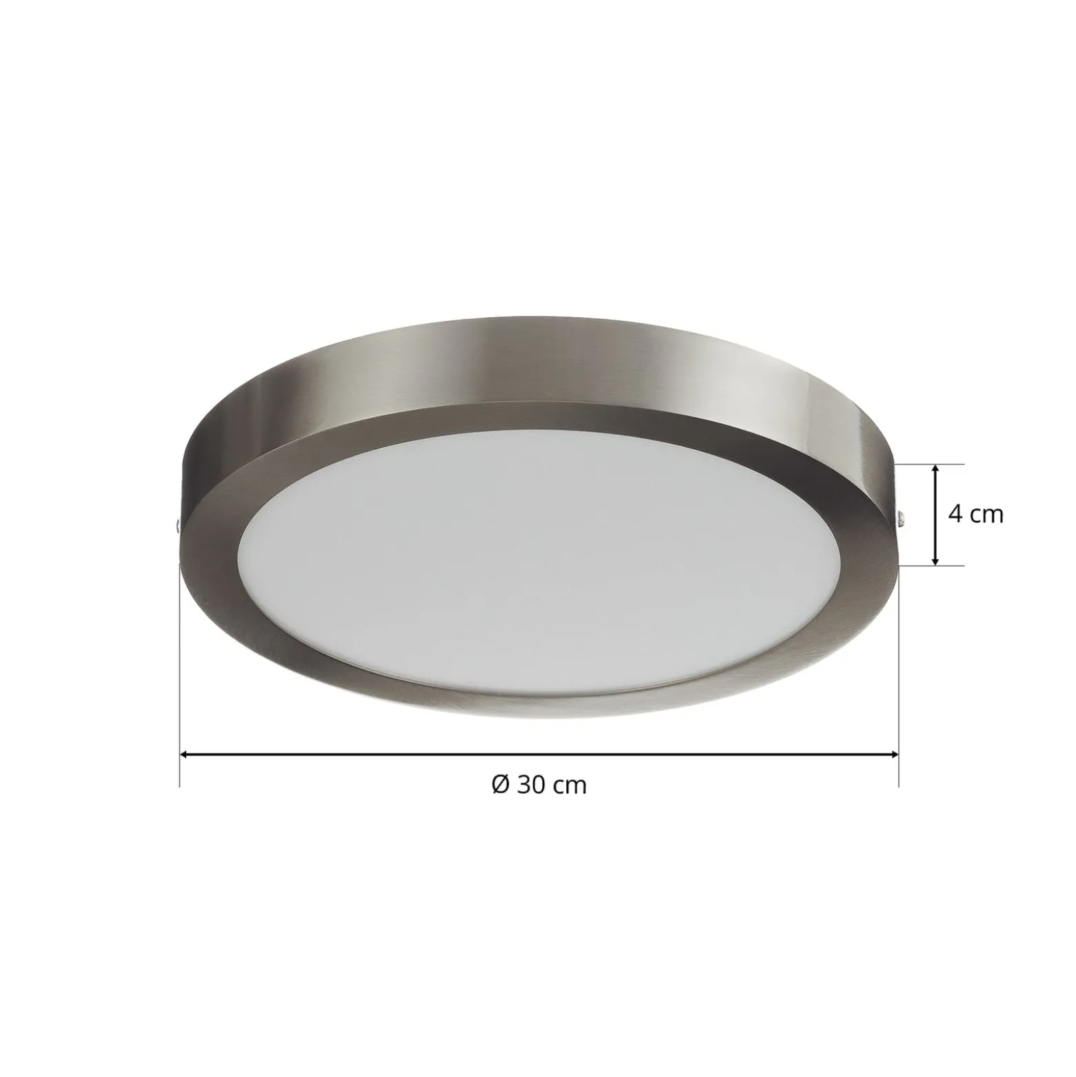 EGLO connect Fueva-C-kattovalo pyöreä 30cm nikkeli