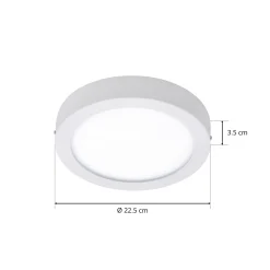 EGLO connect Fueva-C-kattovalo pyöreä 22,5cm valk.