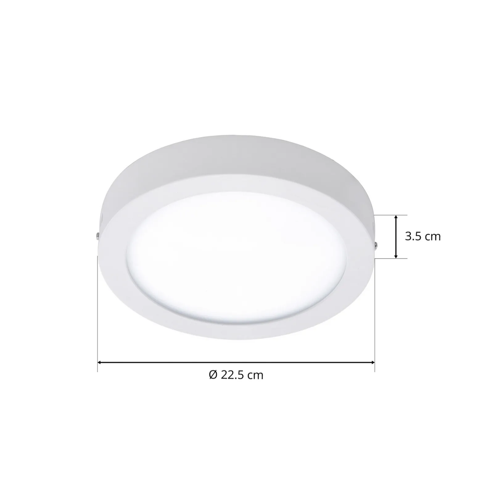 EGLO connect Fueva-C-kattovalo pyöreä 22,5cm valk.