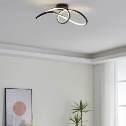EGLO connect LED-kattovalaisin Calarossa-Z, musta, alumiini