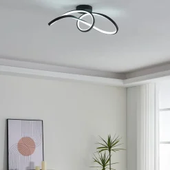 EGLO connect LED-kattovalaisin Calarossa-Z, musta, alumiini