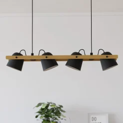 EGLO connect LED-kattovalaisin Hornwood-Z, 4-valaisin, musta