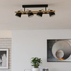 EGLO connect LED-kattovalaisin Hornwood-Z, 4-valaisin, musta