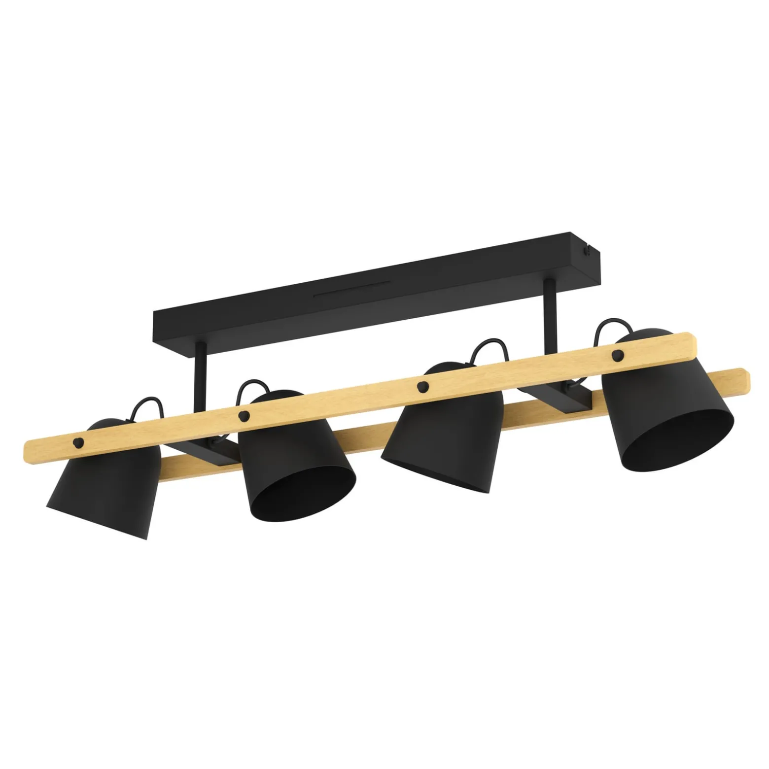EGLO connect LED-kattovalaisin Hornwood-Z, 4-valaisin, musta
