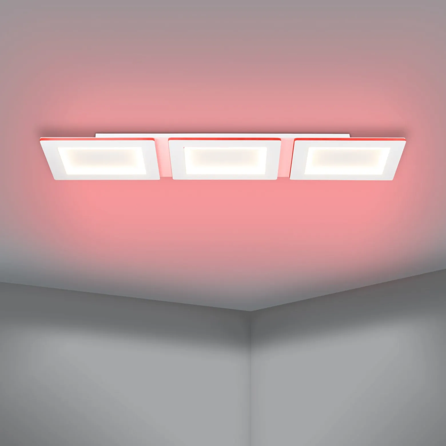 EGLO connect LED-kattovalaisin Padrogiano-Z 3-valo, 120 x 30 cm