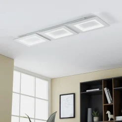 EGLO connect LED-kattovalaisin Padrogiano-Z 3-valo, 120 x 30 cm