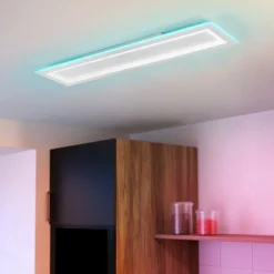 EGLO connect LED-kattovalaisin Padrogiano-Z 1-valo, 120 x 30 cm