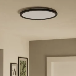 EGLO connect LED-kattovalaisin Rovito-Z, musta, Ø 39 cm