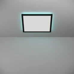 EGLO connect LED-kattovalaisin Rovito-Z, musta, 39 x 39 cm