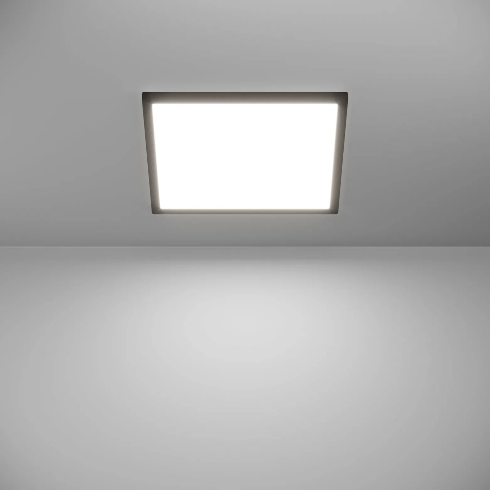 EGLO connect LED-kattovalaisin Rovito-Z, musta, 39 x 39 cm