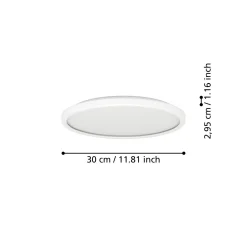 EGLO connect LED-kattovalaisin Rovito-Z, valkoinen, Ø 30 cm