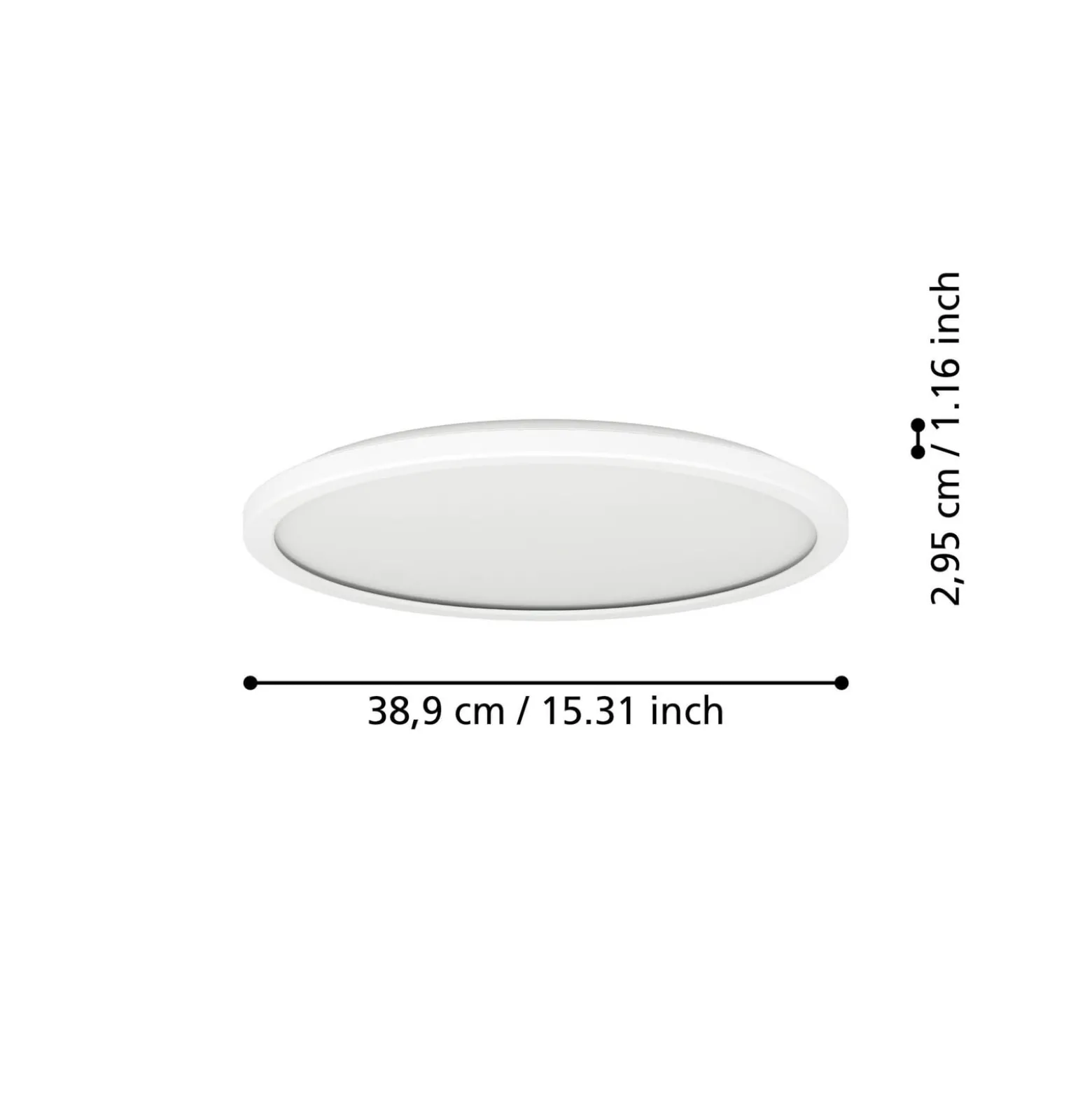 EGLO connect LED-kattovalaisin Rovito-Z, valkoinen, Ø 39 cm