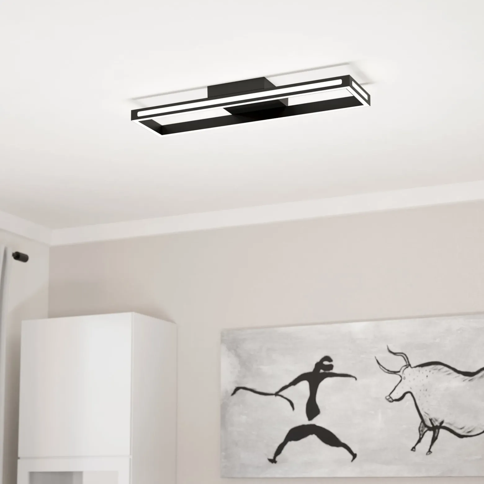 EGLO connect LED-kattovalaisin Savilanas-Z, CCT, musta
