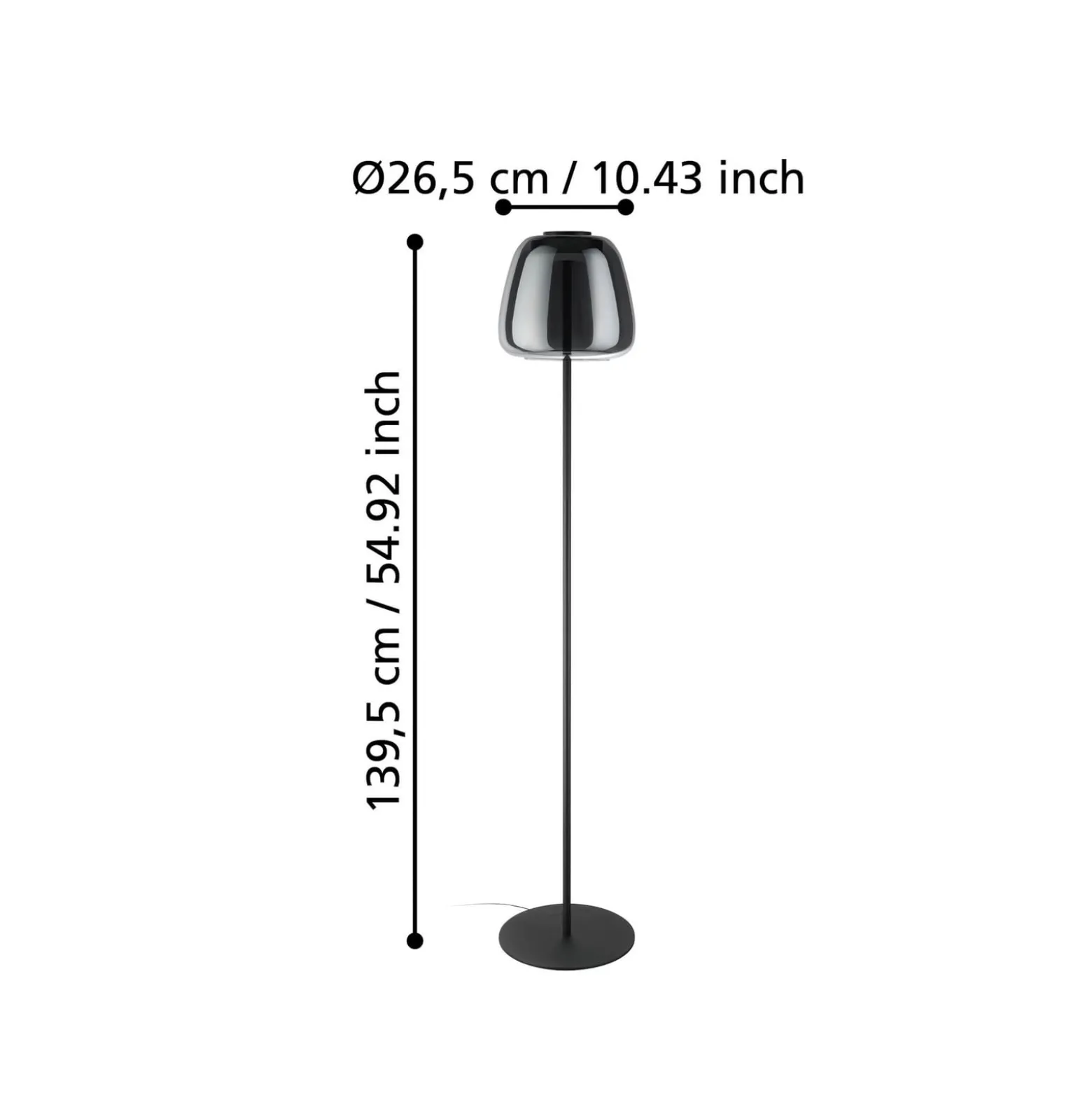 EGLO connect LED-lattiavalaisin Alfero-Z, RGB, CCT, musta