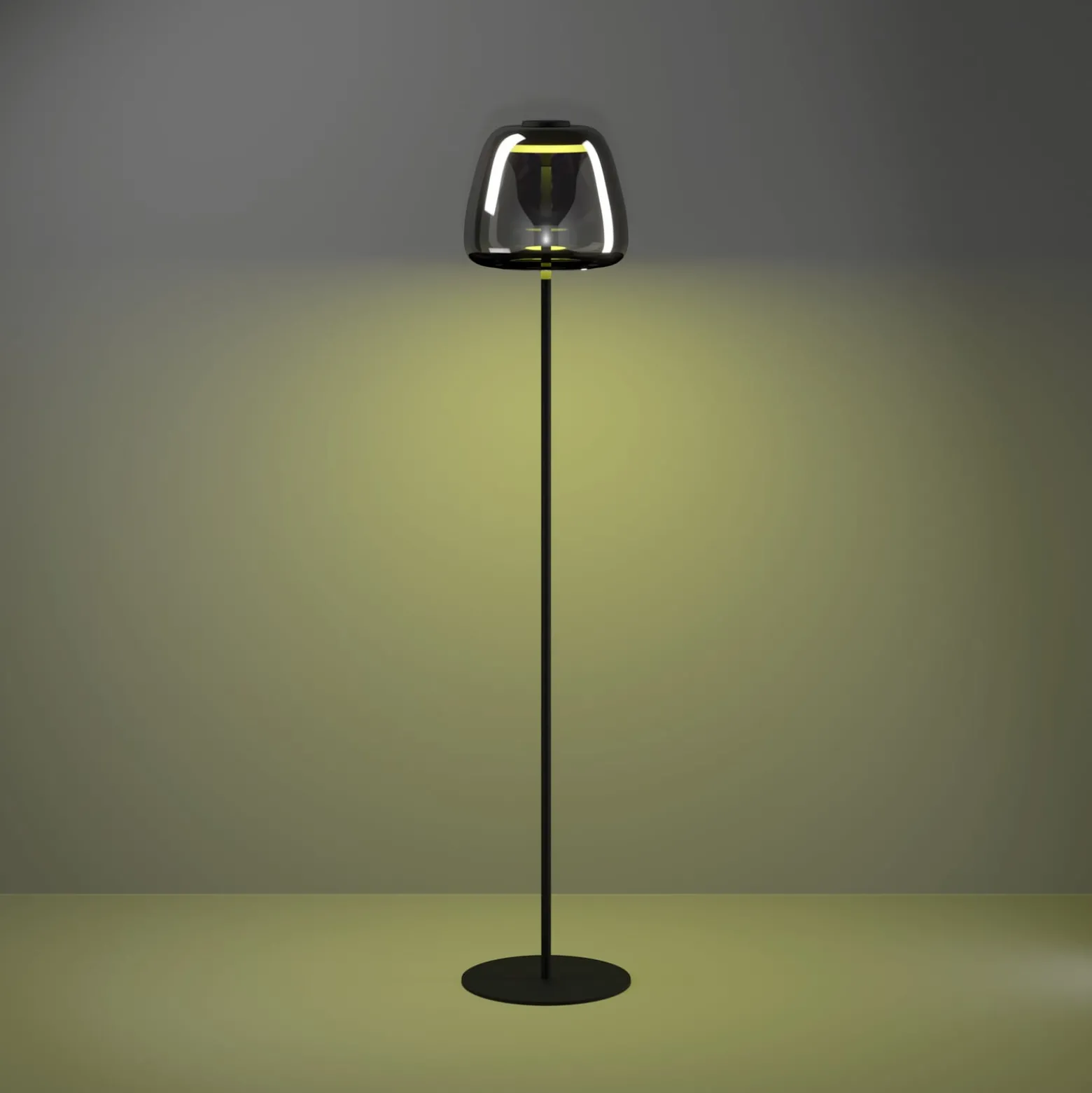 EGLO connect LED-lattiavalaisin Alfero-Z, RGB, CCT, musta