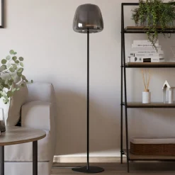 EGLO connect LED-lattiavalaisin Alfero-Z, RGB, CCT, musta
