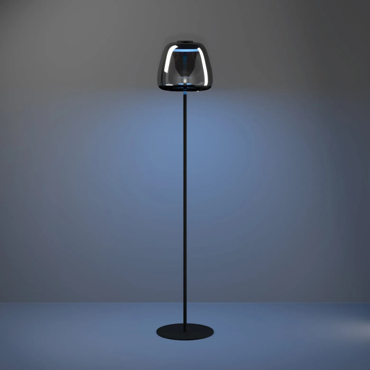 EGLO connect LED-lattiavalaisin Alfero-Z, RGB, CCT, musta