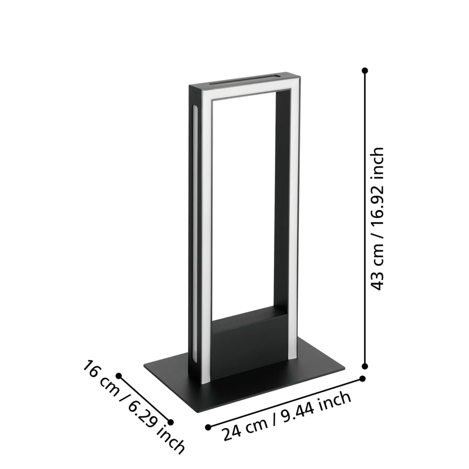 EGLO connect LED-pöytävalaisin Savilanas-Z, musta, CCT