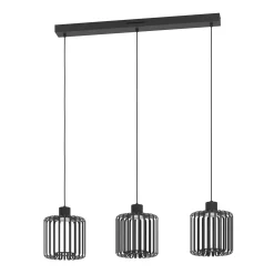 EGLO connect LED-riippuvalaisin Ginestrone-Z, 3-valoinen, musta
