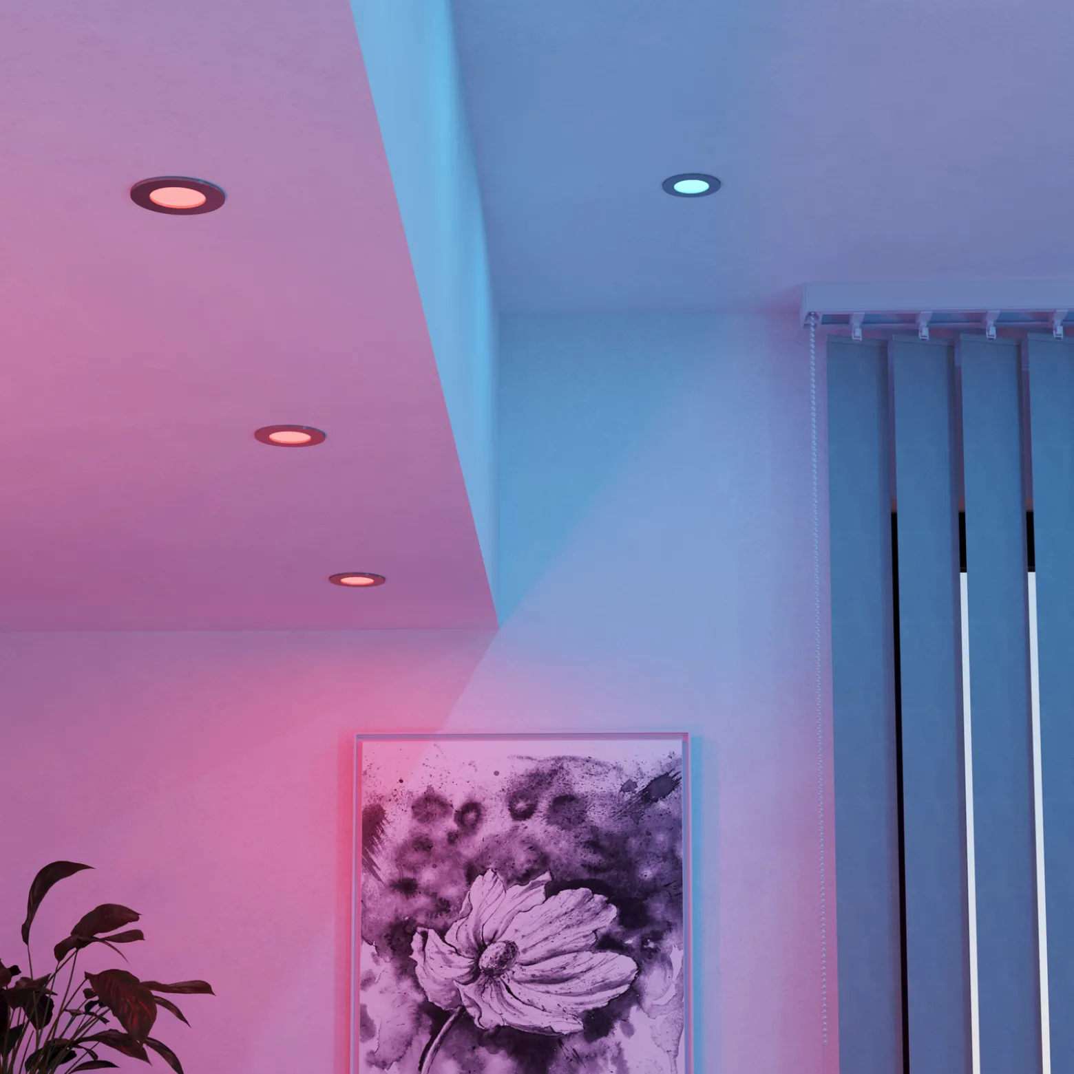EGLO connect LED-uppovalaisin Fueva 6-Z, harmaa, 3 kpl:n sarja