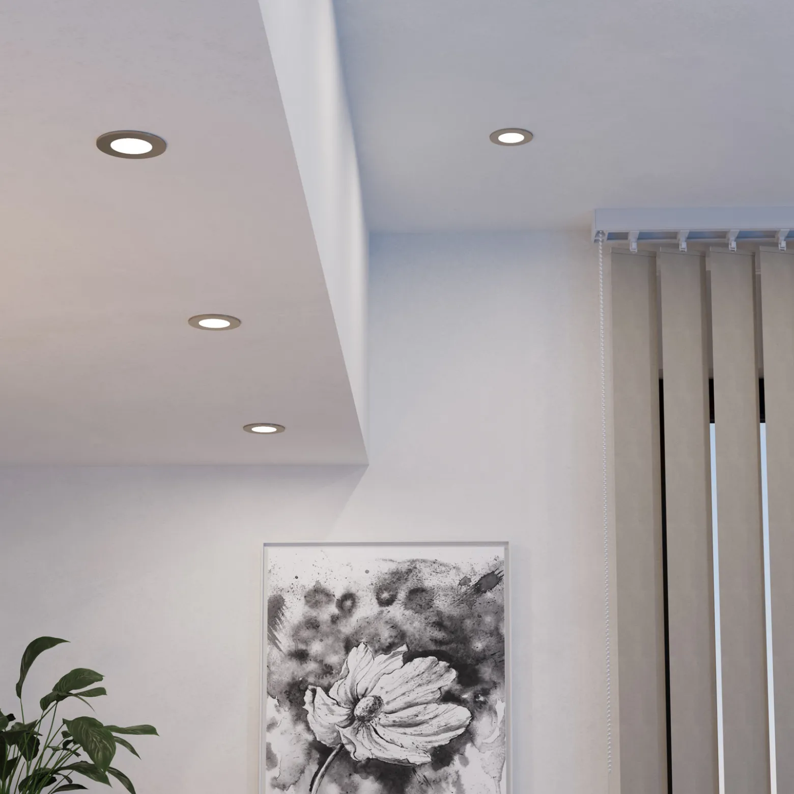 EGLO connect LED-uppovalaisin Fueva 6-Z, harmaa, 3 kpl:n sarja