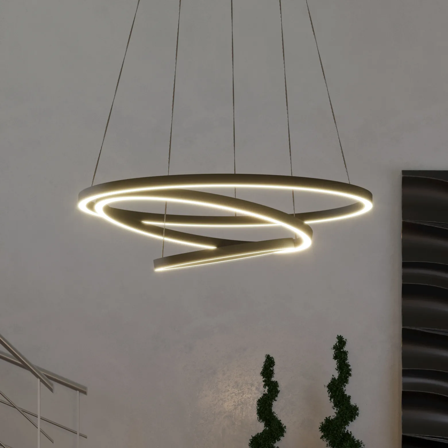 EGLO connect Lobinero-Z LED-riippuvalaisin, musta