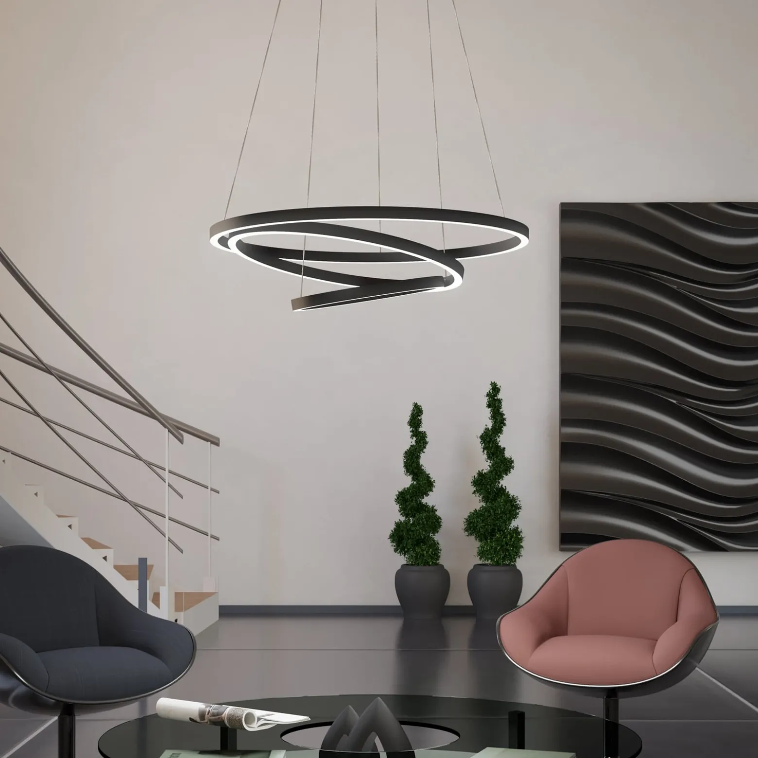 EGLO connect Lobinero-Z LED-riippuvalaisin, musta